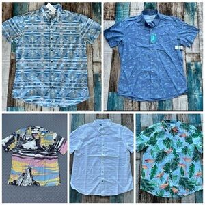 bundle lot 5 large men’s NWT assorted shirts tops